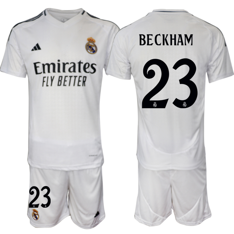 Men 2024-2025 Club Real Madrid home White #23 Soccer Jersey